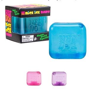 Nee Doh Nice Ice Baby Super Solid Squish - Blue